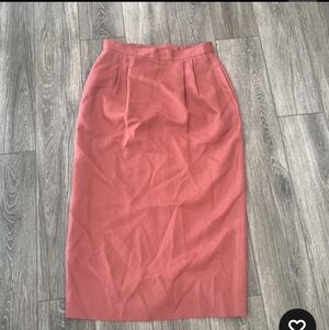 Talbots Salmon Pencil Skirt